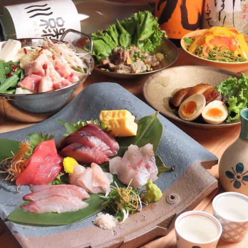 【ひとたらし3大名物】鮮魚の瓦盛り/雪室熟成肉の炭火炙り角煮/新潟ブランド！越の鶏の豪快炭火炙り