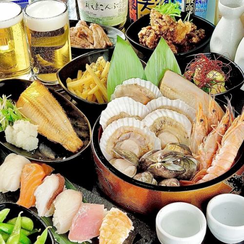 All-you-can-eat and drink for 3 hours ⇒ 4500 yen!! We're also confident in our speed of service!!
