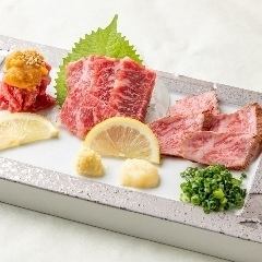 Assortment of 3 Kinds of Ozaki Beef Sashimi