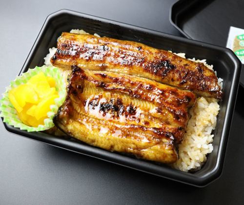 Eel bento (half full)