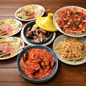 【期間限定】Mareマーレ(5品＋2時間飲み放題)
