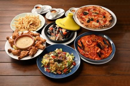 【期間限定】Opulentoオプレント(7品＋2時間飲み放題)