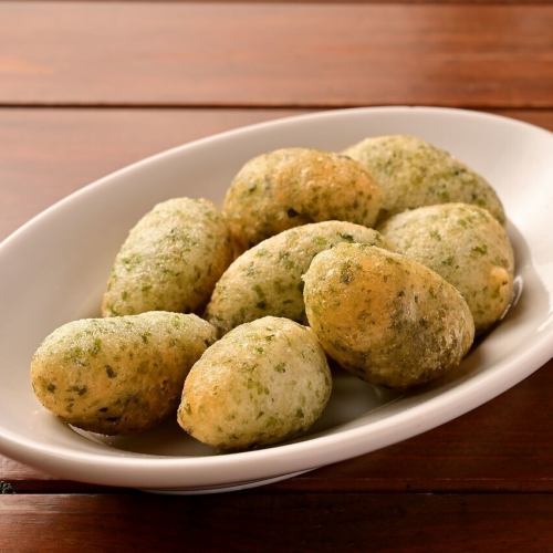 那不勒斯特產，綠紫菜zeppolini