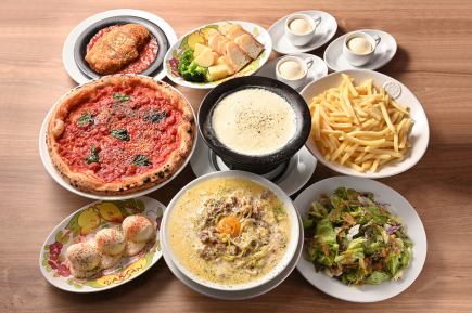 치즈 좋아하게는 견딜 수 없는 ☆ 여자회 추천 코스【Bella 벨라】프리 드링크 2시간 첨부 4500엔