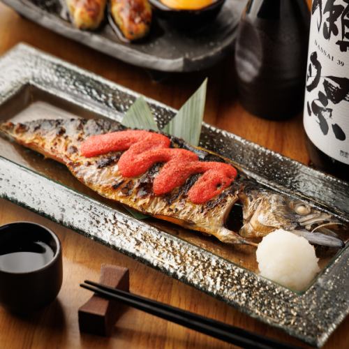 鯖の明太炙り焼き