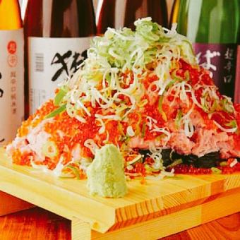 【特色！】特制葱托罗～奢华的终极寿司配上肥美的三文鱼子～精致～