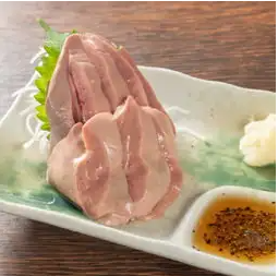 白レバー刺し