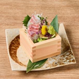 特製　真鯛枡盛り 3貫