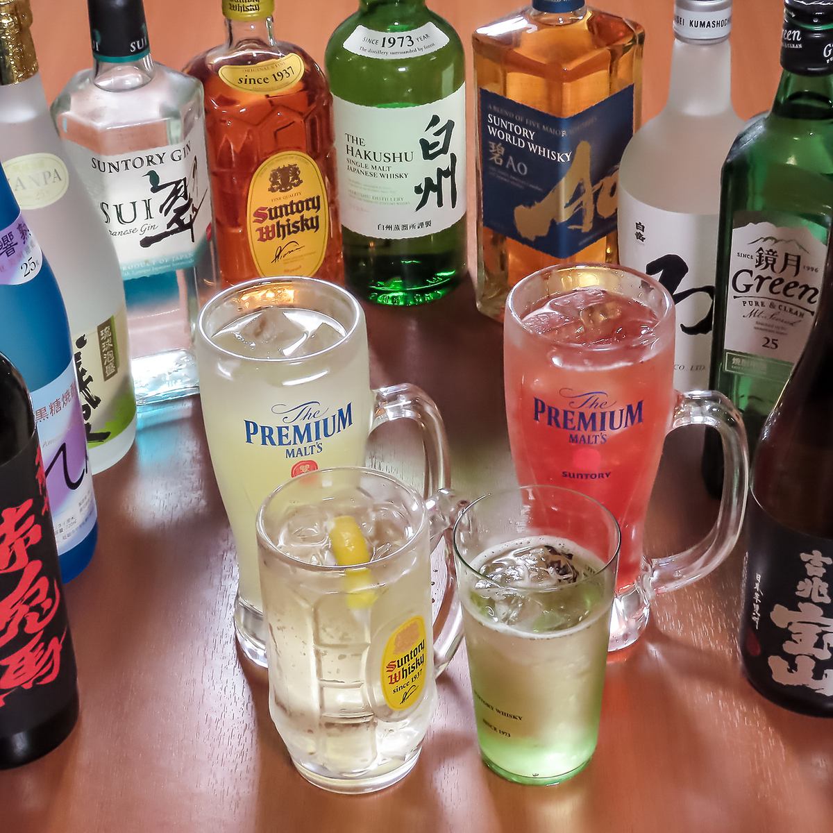 時間とご予算で選びやすい!2H~単品飲み放題も種類が豊富♪
