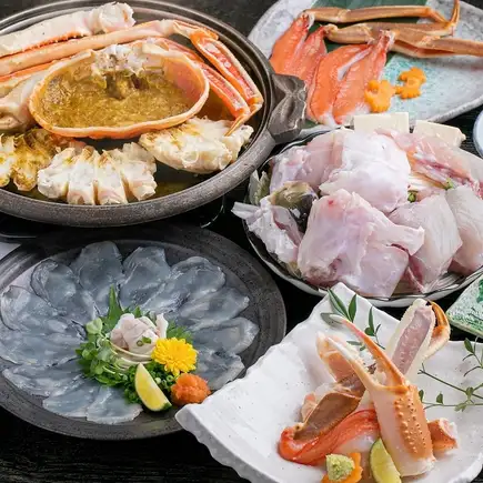 【ふぐ&かに】『SPECIAL ずわい蟹&ふぐコース』全9品25000円(税込27500円)
