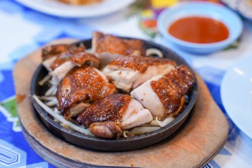 タイ屋台のもも焼き