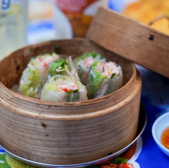 蒸し生春巻き（海老）　　