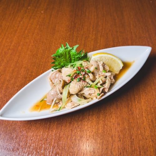 [Single dish] Refreshing! Chicken skin with ponzu sauce