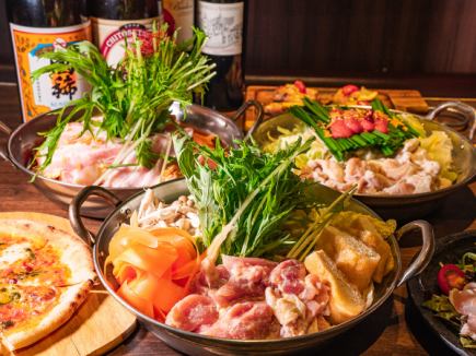 【新年派对】包含自选火锅在内的6道菜，2小时畅饮生啤！原价6000日元，现价5000日元（含税）