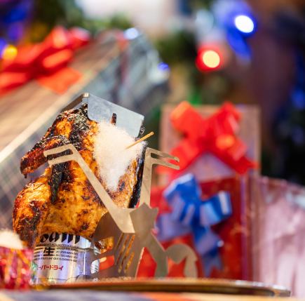 【크리스마스 기간 한정】자랑의 비아캔 치킨이나 닭의 리조토를 즐길 수 있는 크리스마스 한정 코스!