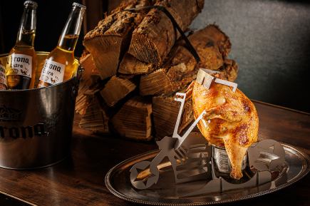 当店名物ビア缶チキン含む全5品生ビール付き2時間飲み放題〈4名～100名まで可能！〉