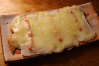 Mochimentai 配上融化的奶酪