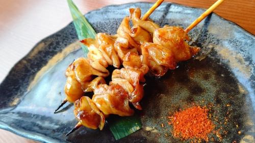 Robata grilled pork tripe skewers (2 skewers)