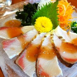 Yellowtail Carpaccio with Plum