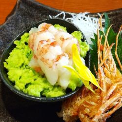 赤海老のずんだ和え