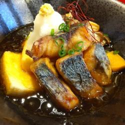 炸鯖魚和蘑菇籽