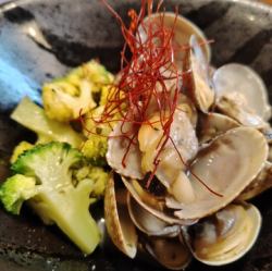 蒜蓉奶油蒸蛤蜊西蘭花