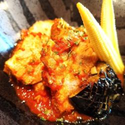 米沢豚のトマト角煮