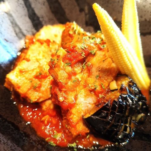 米沢豚のトマト角煮