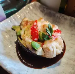 加茂茄子田樂（焗烤式）