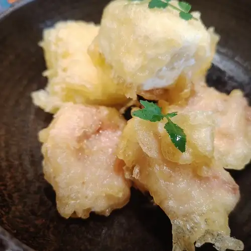いちじくとクリームチーズの揚げ出し