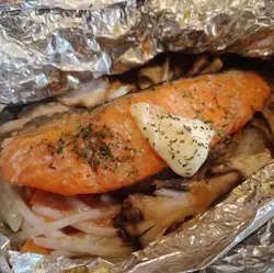 秋季鲑鱼煎饼