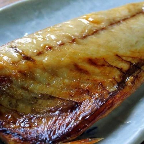 ◆ Grilled mackerel with salt and koji from Choshi