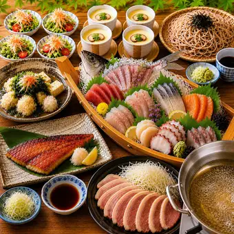 ★６月,７月限定★【夏の味覚♪神田（かんだ）コース】全9品 なんと3時間飲放（LO30分前）