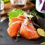 Salmon sashimi