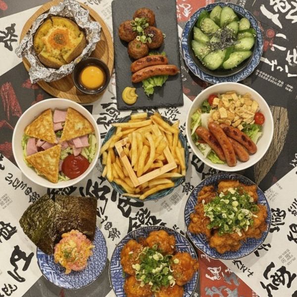 A wide variety of dishes are available