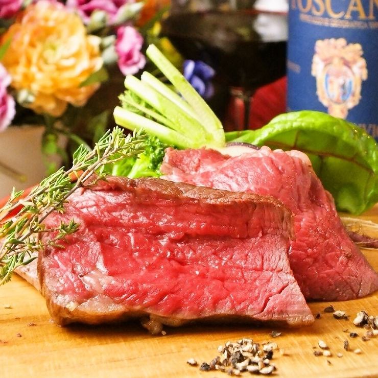 A little luxurious Italian.A5 Wagyu beef, authentic Italian owner sommelier carefully selected wine