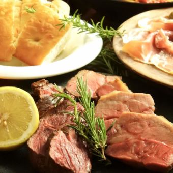 【Venti　ヴェンティ 】料理コース　メインは銘柄豚と熟成ハラミの「肉コース」