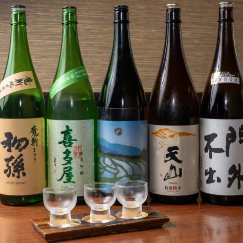 【飲み放題あり！】20種類以上の日本酒をご用意しております。