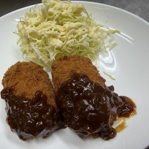 カニクリームコロッケ定食