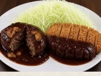 Hamburg steak & pork cutlet