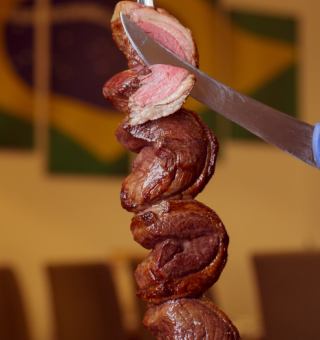 ★ 프리미엄 디너 코스 【120 분 뷔페 무제한 뷔페】 7500 엔 (세금 포함) 14 종류의 슈라스코 뷔페