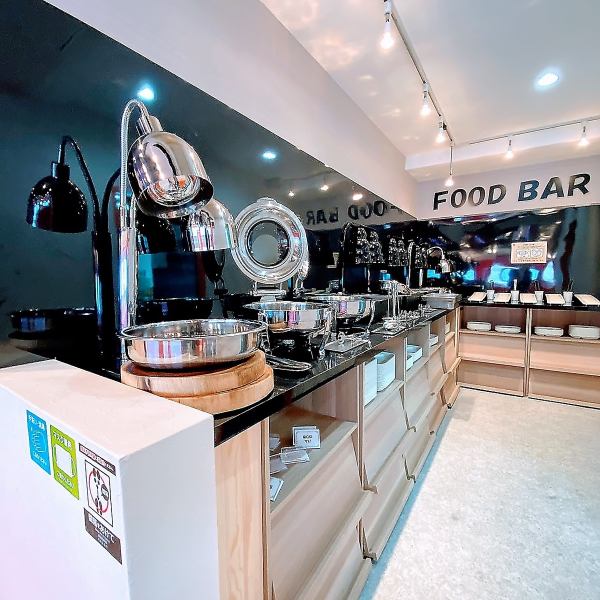 [即將推出 釜山站 & Oh! Kitchen N] 自助午餐專用空間☆Food Bar☆享受自助專賣店提供的“優秀”韓國料理。請盡情享受♪可以吃的晚餐將改為點餐形式。
