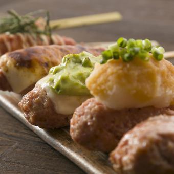 6月1日~【2時間飲み放題付き】「うっとり堪能コース」名物”賞味期限59秒の生つくね”を含む
