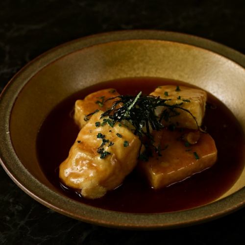 島豆腐の出汁餡掛け