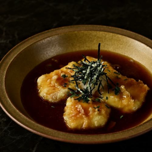 モッツァレラチーズの出汁餡かけ