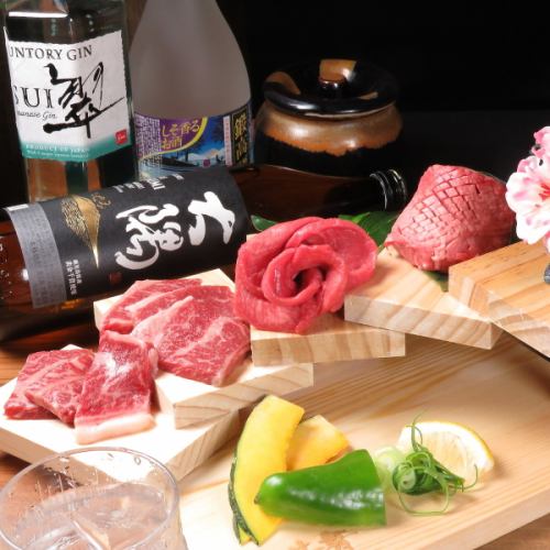 肉の階段盛り合わせ　250g