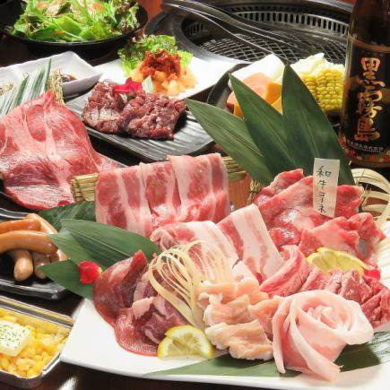 飲み放題付焼肉コース【全13品 お一人様】6500円(税込)