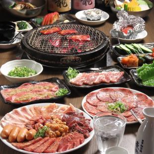 Great deal!! [Japanese black beef platter + mega all-you-can-eat + all-you-can-drink alcohol] 5,500 yen (tax included)