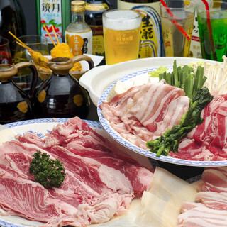 【日～木曜日限定・数量限定】つゆ出汁しゃぶしゃぶ食べ放題1時間コース♪