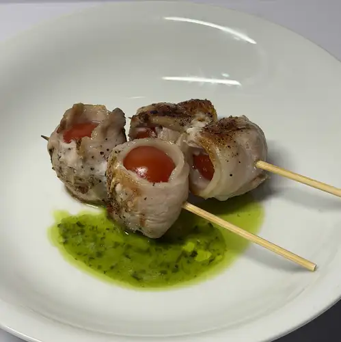 鶏にんにく/トマト肉巻き/とんちゃん串 各